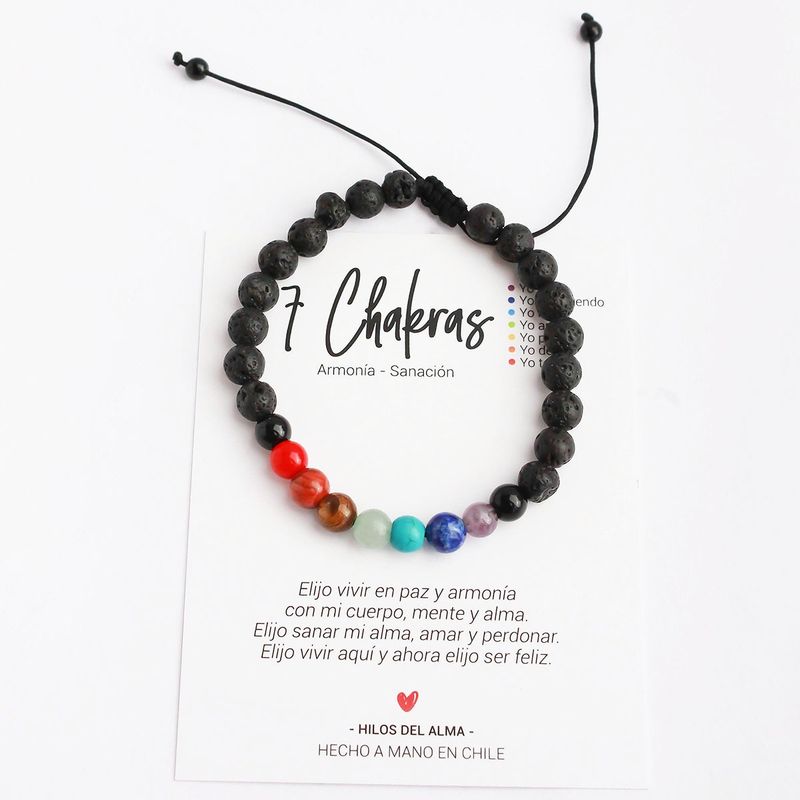 GENERICO - Pulsera de Hombre - 7 chakras.