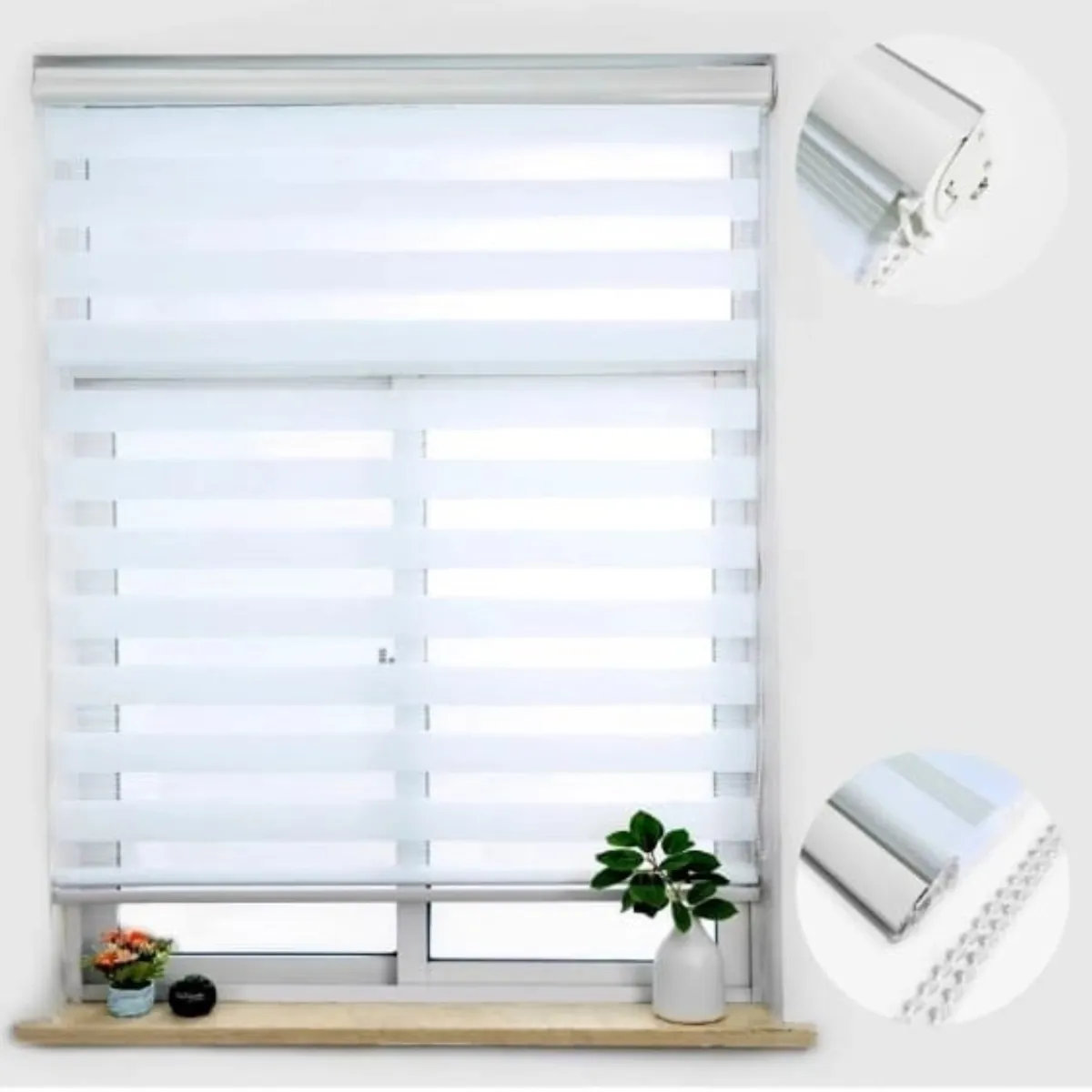 GENERICO - Cortina roller duo 150x240 blanca