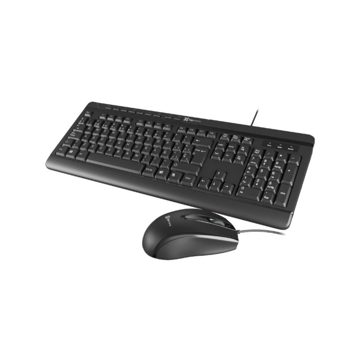 KLIP XTREME - Combo Teclado+Mouse c/Cable USB KlipXtreme KCK-251S Negro