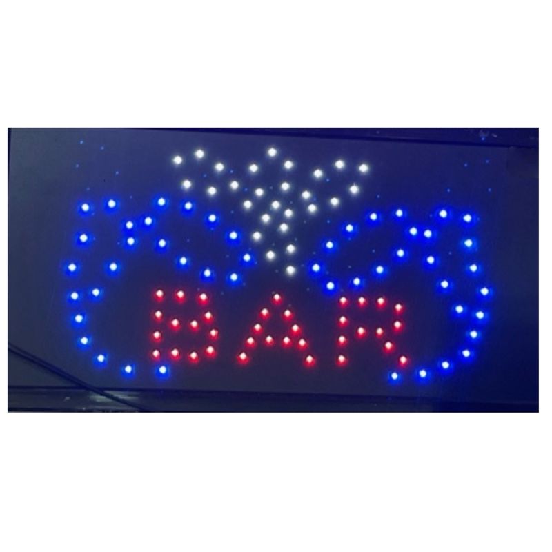GENERICO - Letrero Led Luminoso 48x25cm BAR