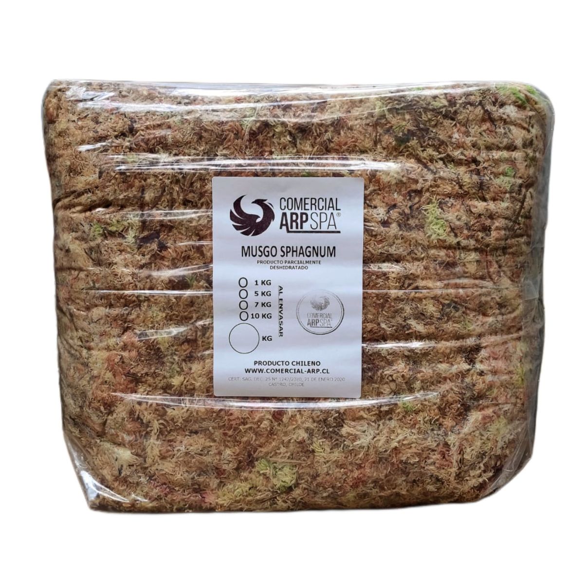 GENERICO - MUSGO SPHAGNUM PARA ORQUIDEAS 5 kilos