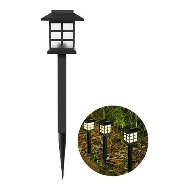 GENERICO - Pack 2 Lámpara Solar Luces Led De Césped Tierra Jardin 003236
