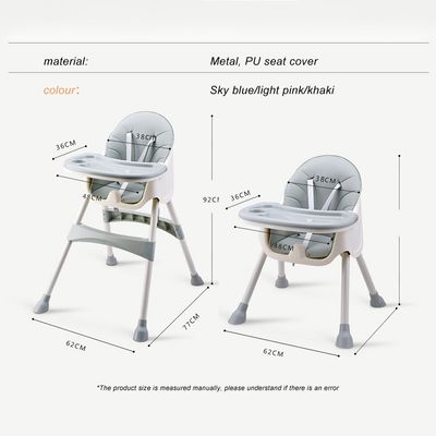 Imagen 2 del producto Silla de Comer de bebé alta 2 en 1 convertible en sitial.