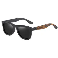 NIBA - Lentes De Sol Varilla De Madera Forel Negro