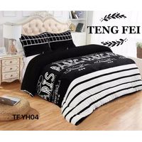 Plumon Cobertor de invierno plush y chiporro 2 plazas - Negro Paris