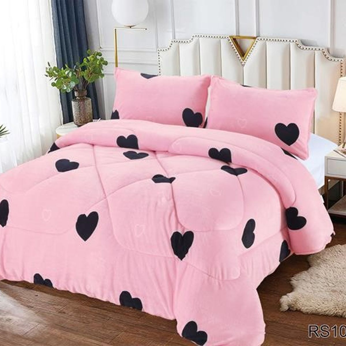 GENERICO - Plumon Sherpa Cobertor de invierno plush y chiporro 2 plazas - TF40