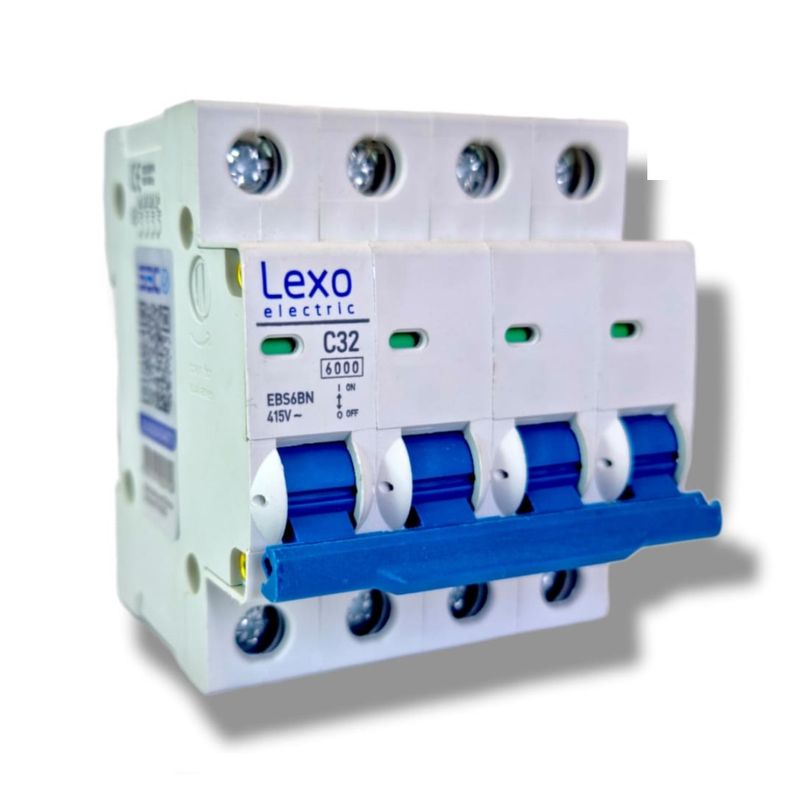 LEXO - INTERRUPTOR AUTOMATICO LEXO 4x32A 6KA C