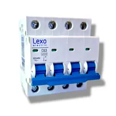 LEXO - INTERRUPTOR AUTOMATICO 4x63A 6KA C