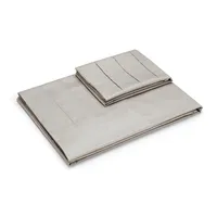 Sábana 300 Hilos Algodón Lisa Plata Full