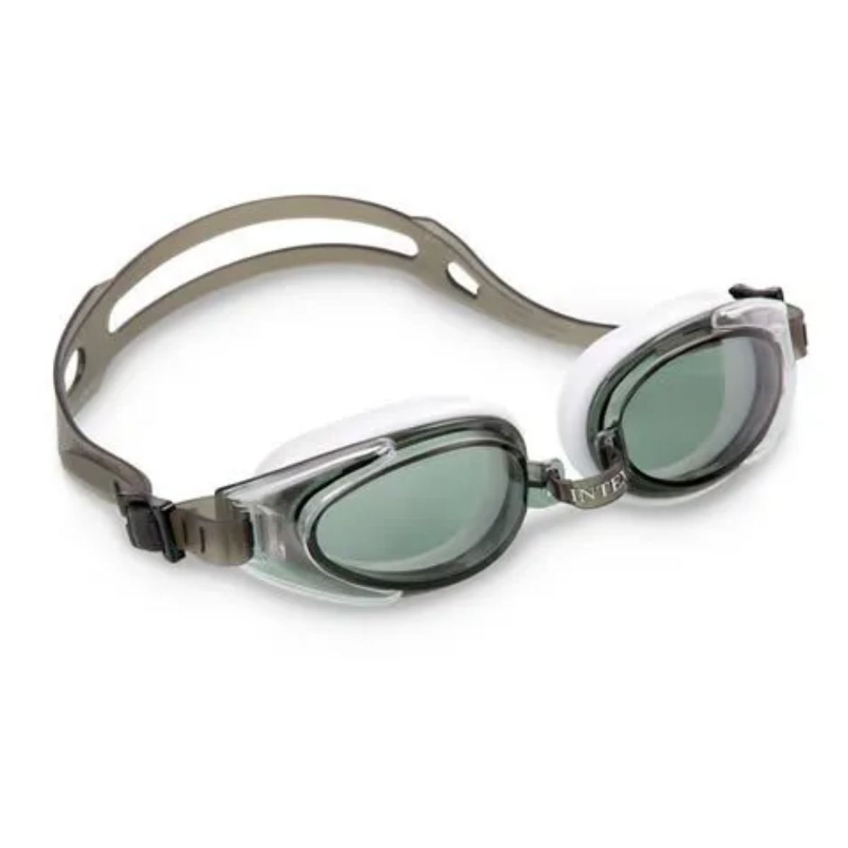INTEX - Lentes de Agua Anteojos Natación Water Sport Goggle Gris Blanco