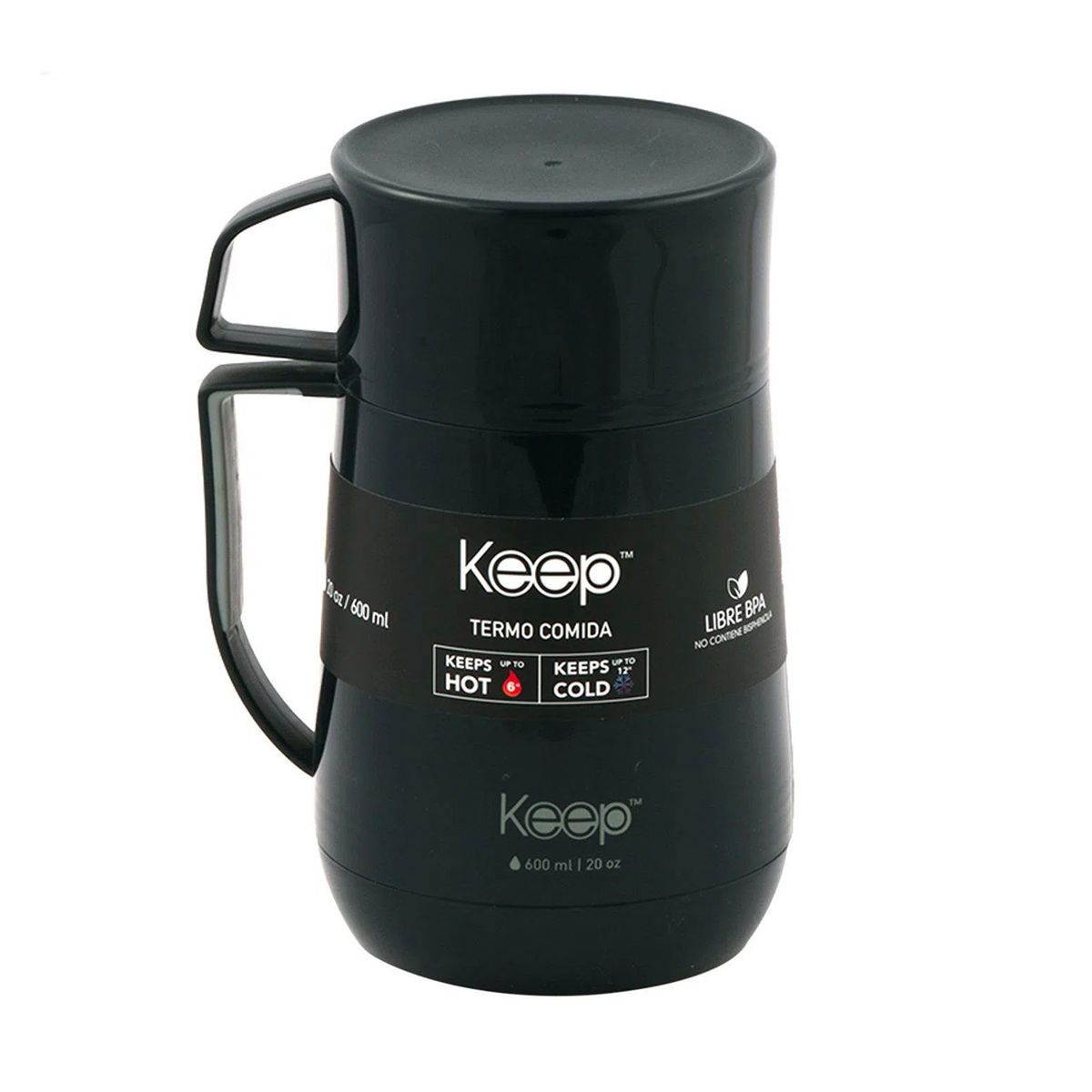 KEEP - Termo Para Comida PP 600 ml Celeste / Amarillo - Keep