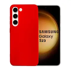 JOIGO - Carcasa Para Samsung S23 Goma Rojo