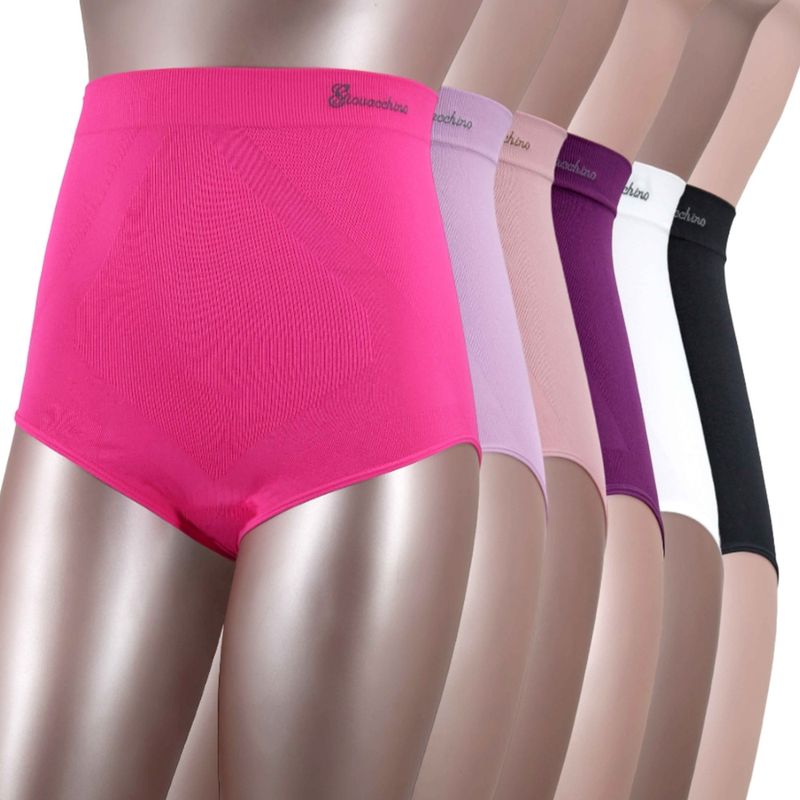GIOVACCHINO - Pack de 6 Calzon faja Reductor de Abdomen Levanta Gluteos.