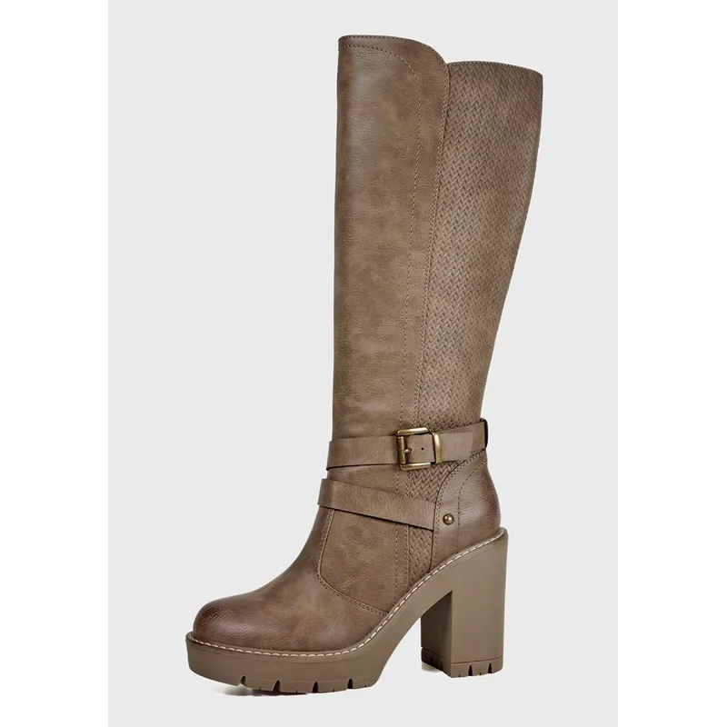 EDA MANZINI - Bota Almaty Taupe EDA MANZINI