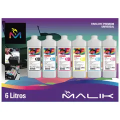 MALIK - Pack 6 Litros 6 colores compatible Epson Ecotank L805