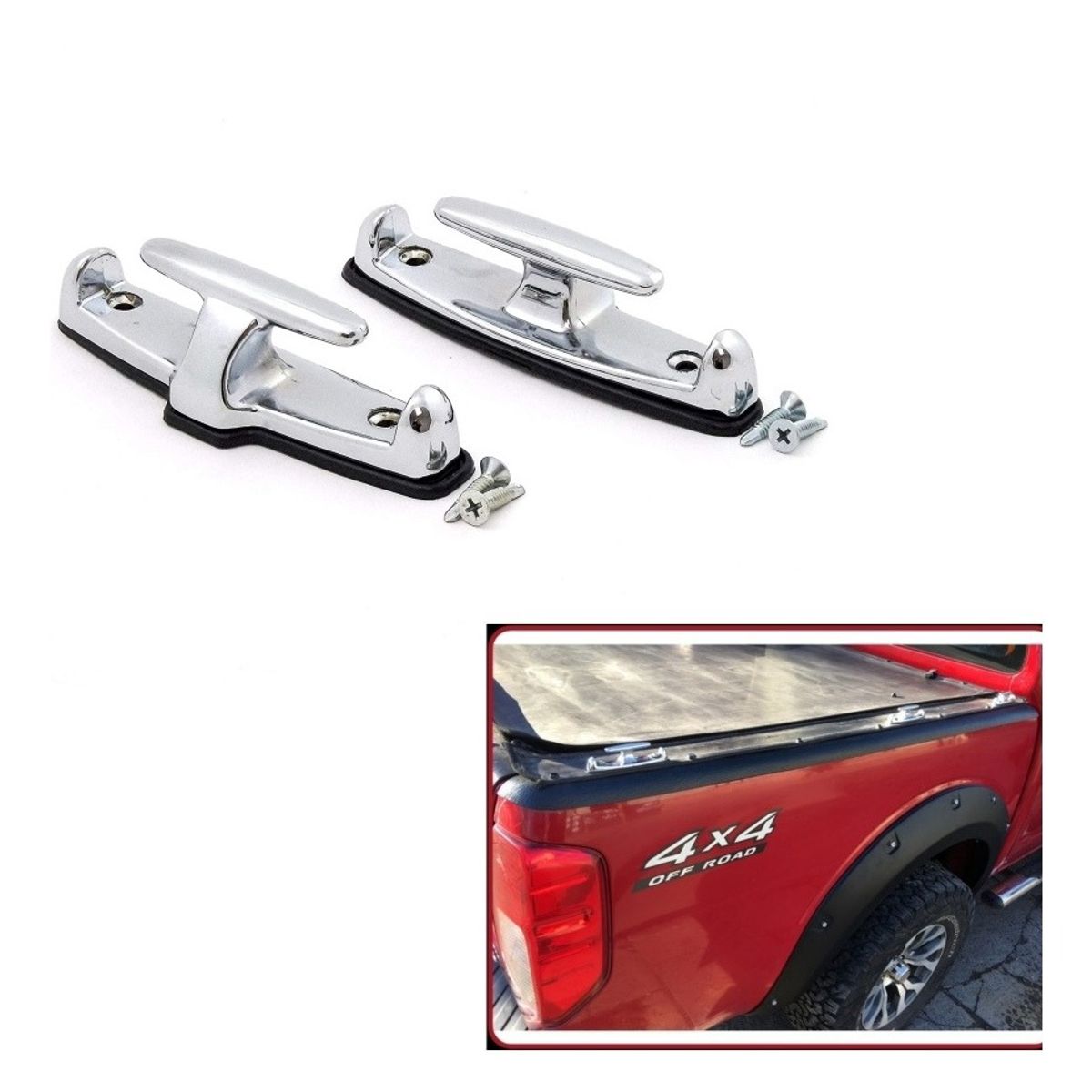 GENERICO - X2 Ganchos Amarre Marino Universal Para Camioneta Pickup 4x4