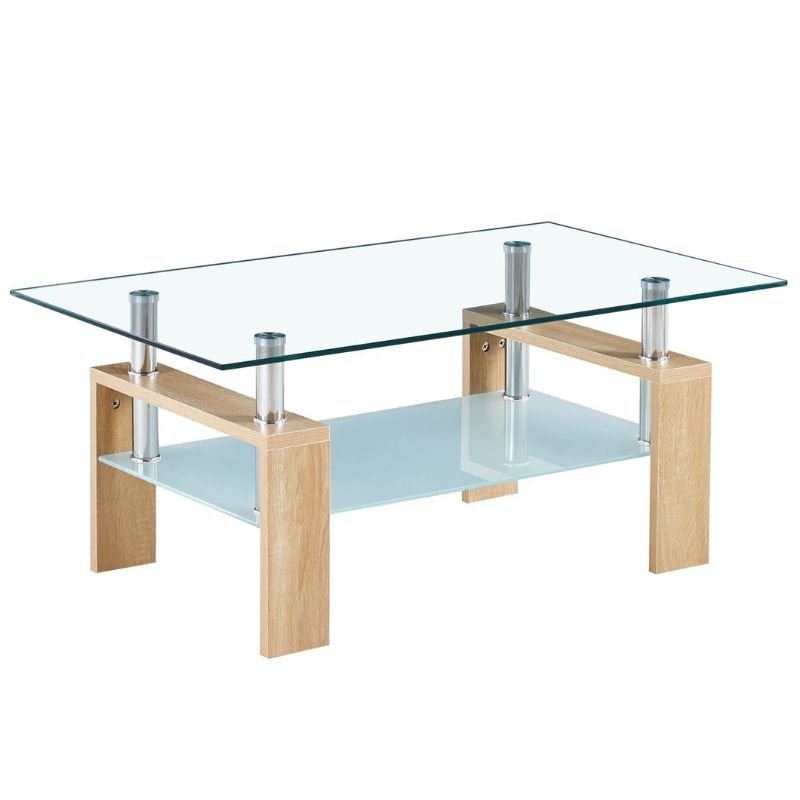 HOME PLANET - Mesa centro Prisma rectangular vidrio HOME PLANET
