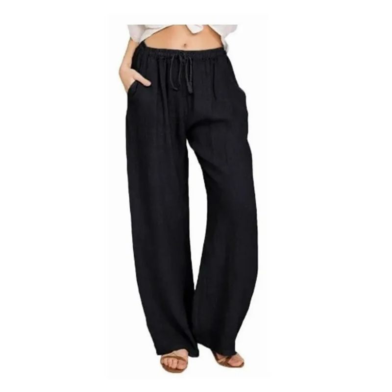 EVERSO - Pack 3 Pantalones Casuale Suelto De Bamboo Y Lino Para Mujer
