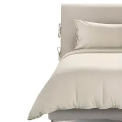 ROSEN - Funda Plumón Lino-Algodón Pure Liso Arena 1,5 Plazas