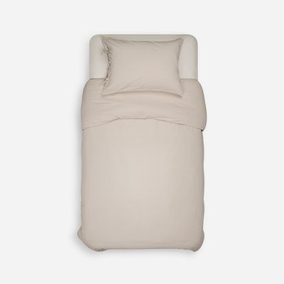 Imagen 2 del producto Funda Plumón Lino-Algodón Pure Liso Arena 1,5 Plazas