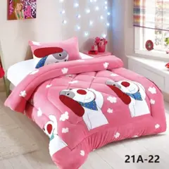 GENERICO - Cubrecama Plush Con Chiporro Para Invierno 1,5 Plazas