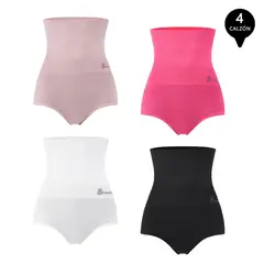 GIOVACCHINO - Pack de 4 Calzones Faja - Mujer.