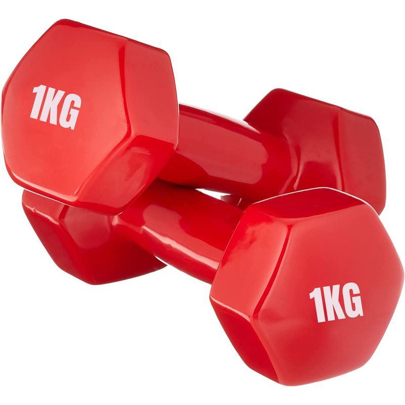 GENERICO - Pack De Mancuernas Pesas Vinilo 1kg Deporte Fitnes