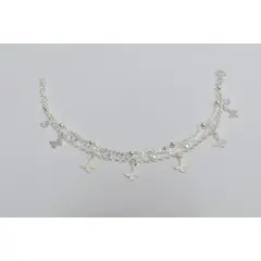 ROSETT - Pulsera con colgantes de mariposa multi tejidos Plata ley 925