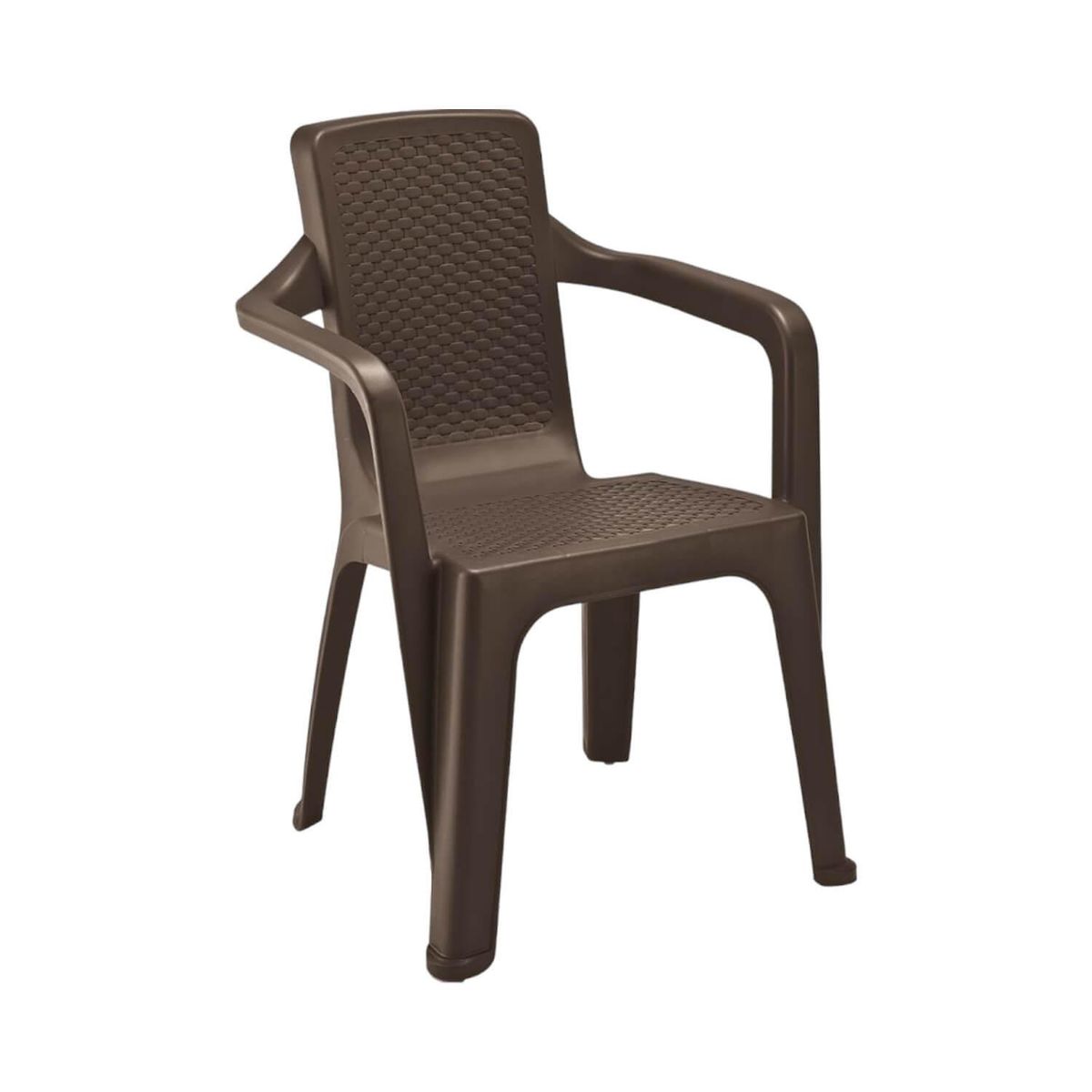 RIMAX - Silla de Terraza con brazo Café Eterna Rimax
