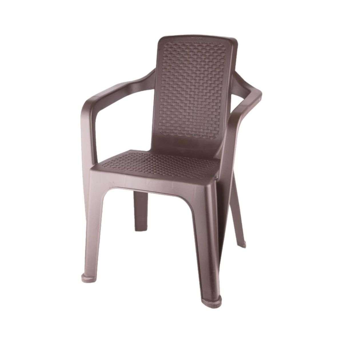RIMAX - Silla de Terraza con brazo Café Eterna Rimax