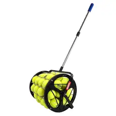 TELOON - Rodillo Recoge Pelotas De Tenis 60 Pcs