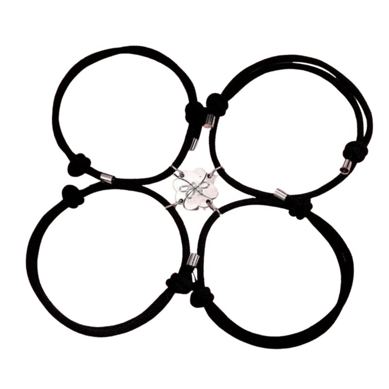 GENERICO - 4 Pulseras Magnéticas con Forma de Corazón Nisi Accesorios