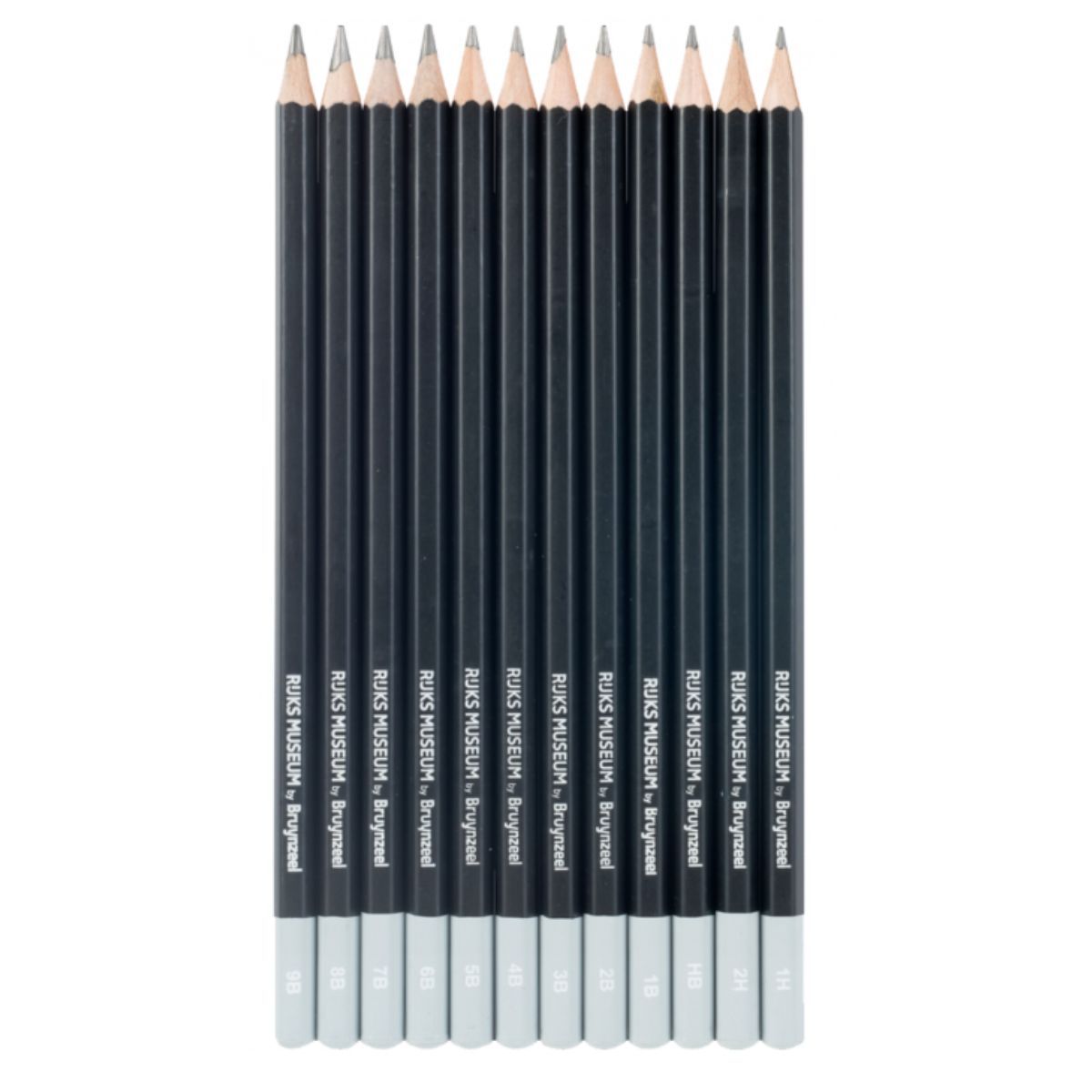 BRUYNZEEL - Lápices Grafito Bruynzeel Rijks Museum 12 Durezas Diferentes