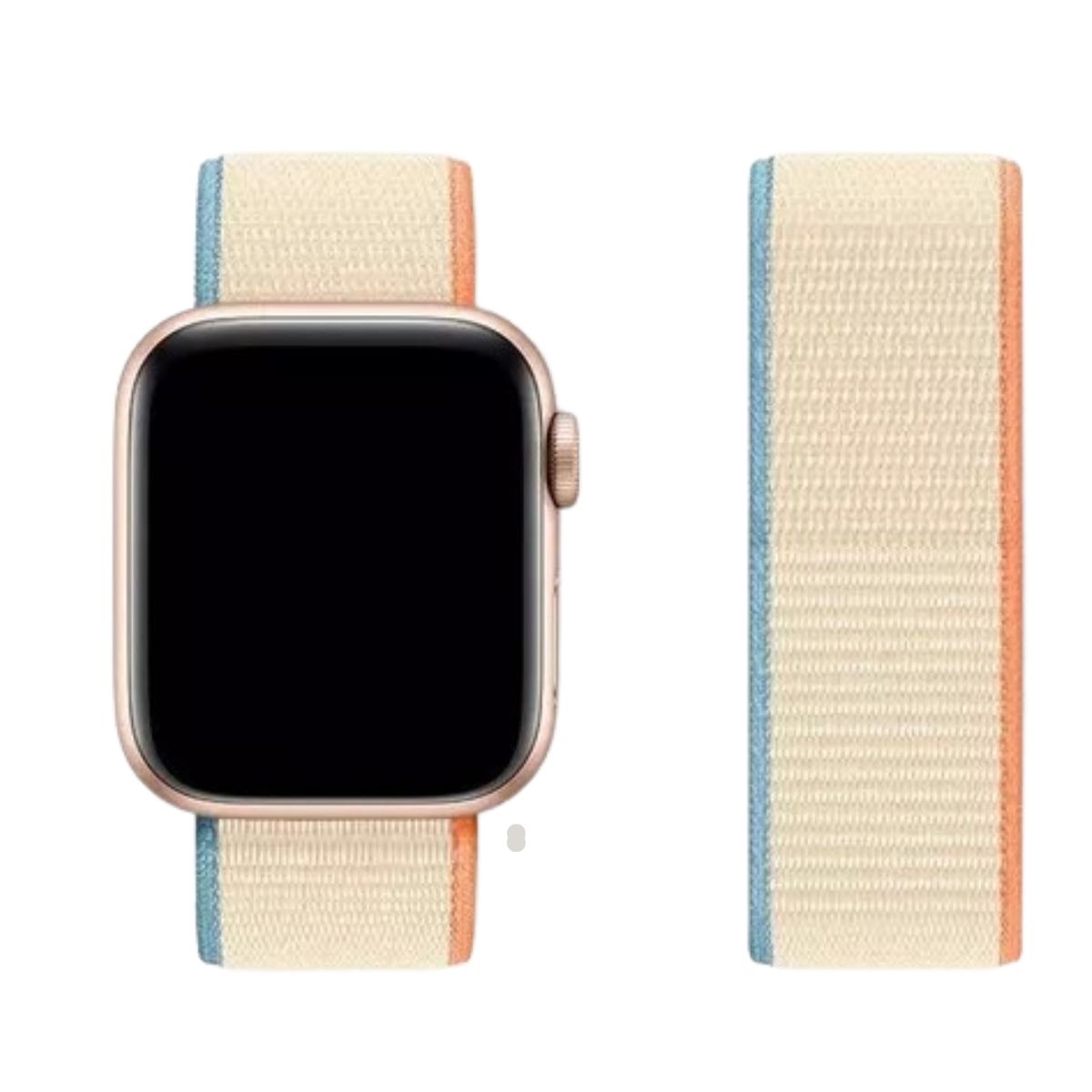 FOXYSMART - Correa Para Apple Watch Loop Deportiva 42 a 49mm BEIGE CLARO