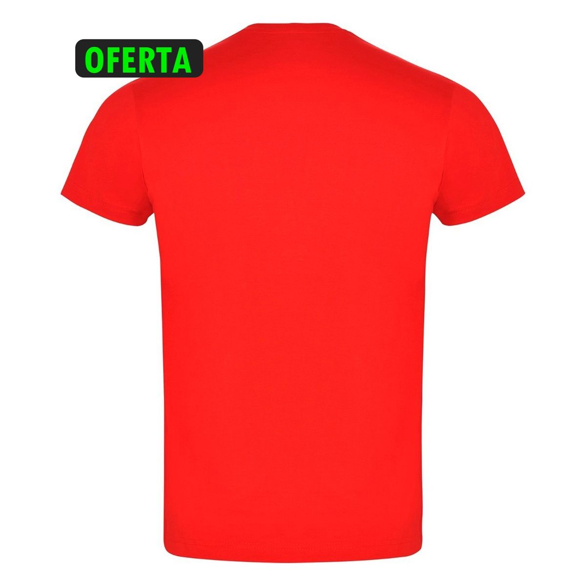 ROLY - Polera De Algodón Roja Unisex Manga Corta Casual Roly Oferta