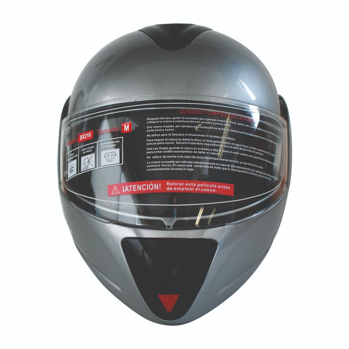 BEX - Casco Full Face Bx210 Talla M Stone Grey Bex Certificado DOT