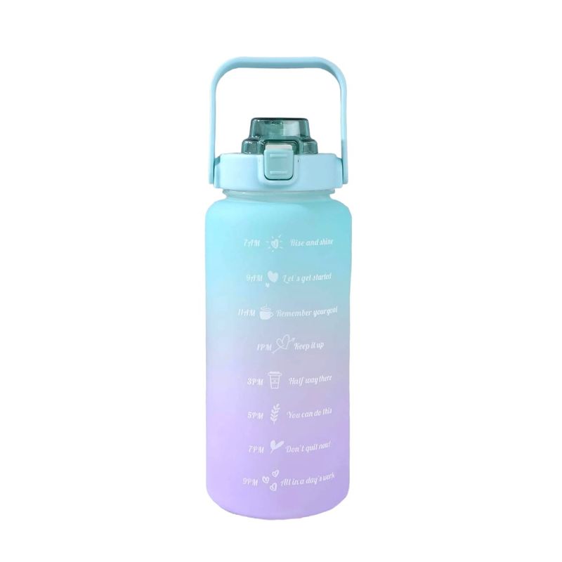 GENERICO - Botella De Agua Portátil Sport 2 Litros Botella Con Horarios