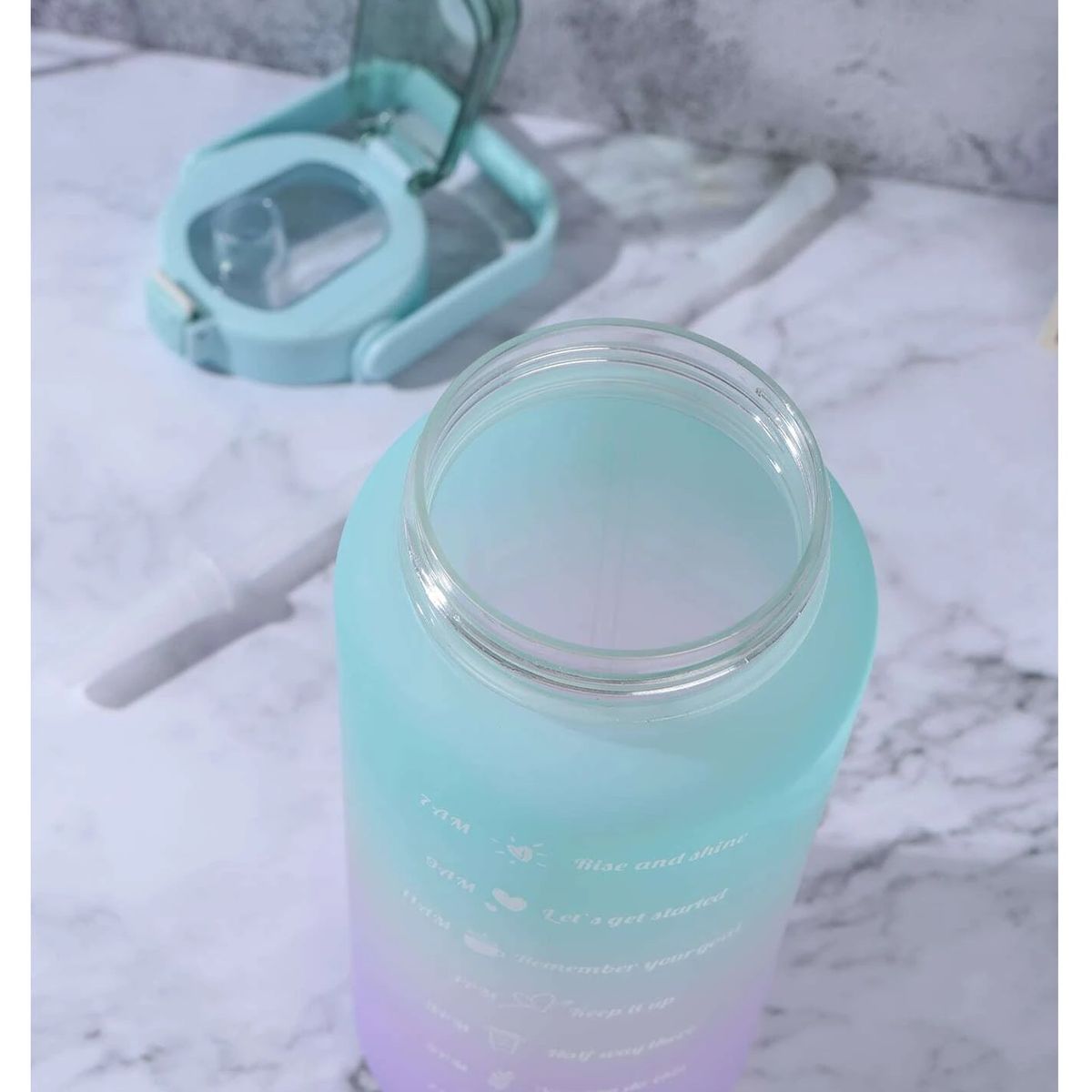 GENERICO - Botella De Agua Portátil Sport 2 Litros Botella Con Horarios