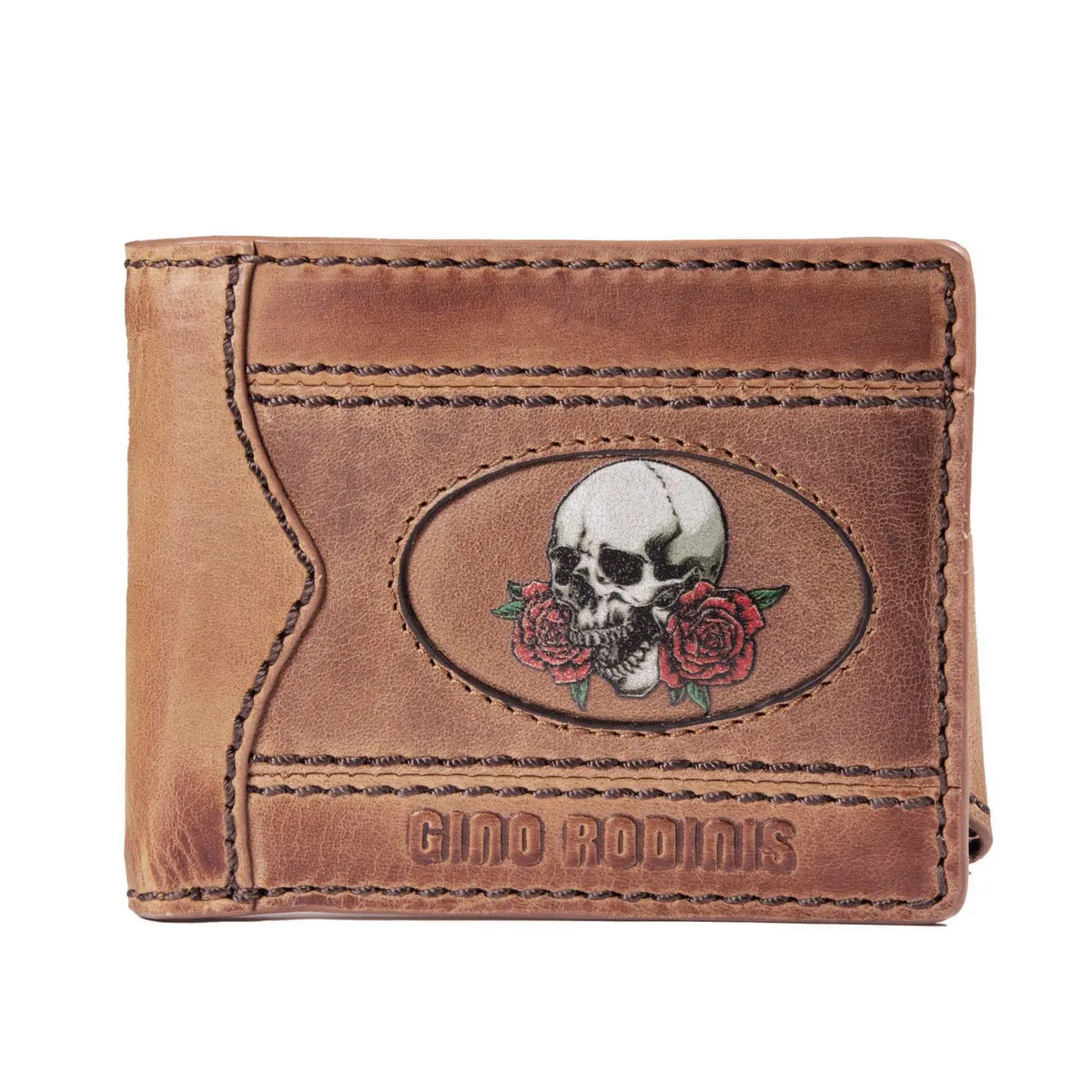 GINO RODINIS - Billetera de hombre Gino Rodinis Coco 991.2 Calavera