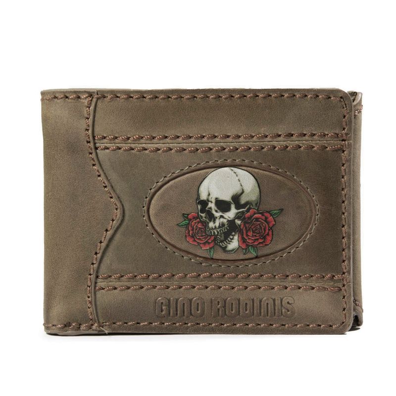 GINO RODINIS - Billetera de hombre Gino Rodinis Coco 991.2 Calavera