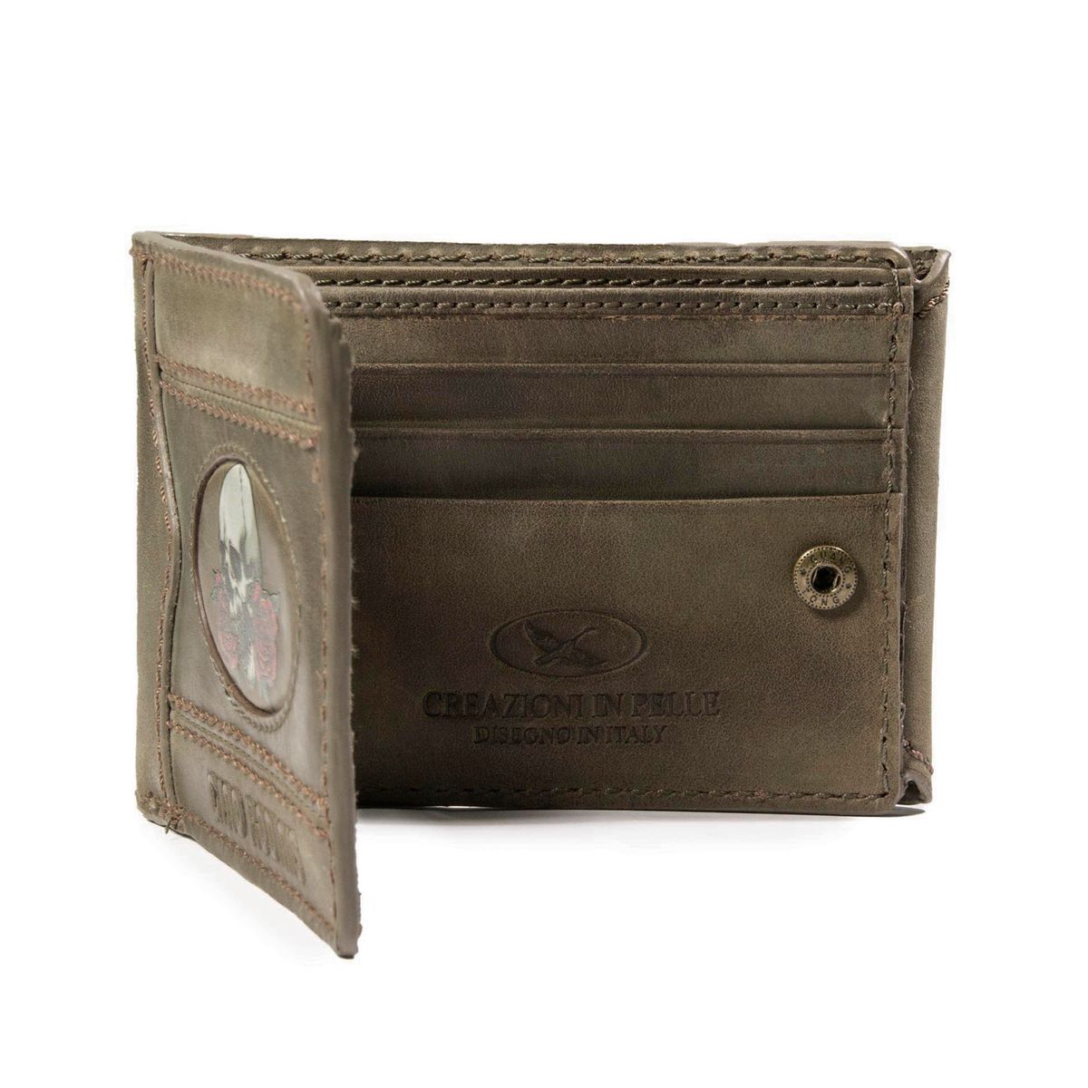 GINO RODINIS - Billetera de hombre Gino Rodinis Coco 991.2 Calavera