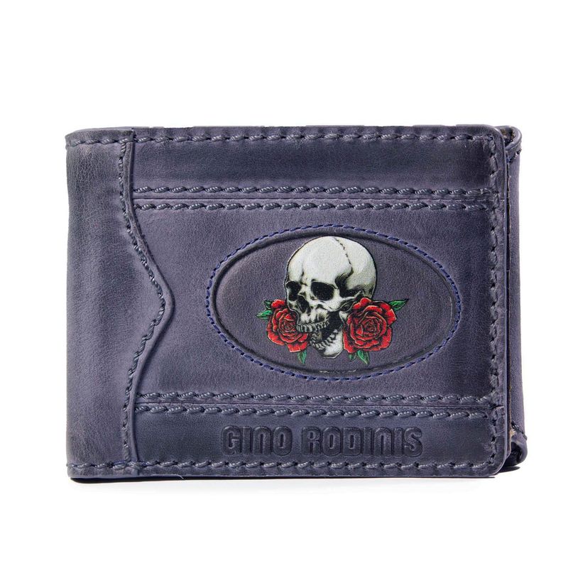 GINO RODINIS - Billetera de hombre Gino Rodinis Coco 991.2 Calavera