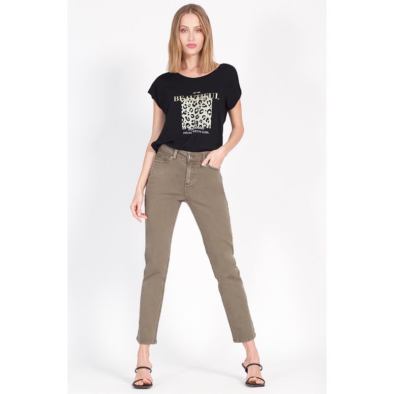 LIOLA - Jeans Recto Verde Liola