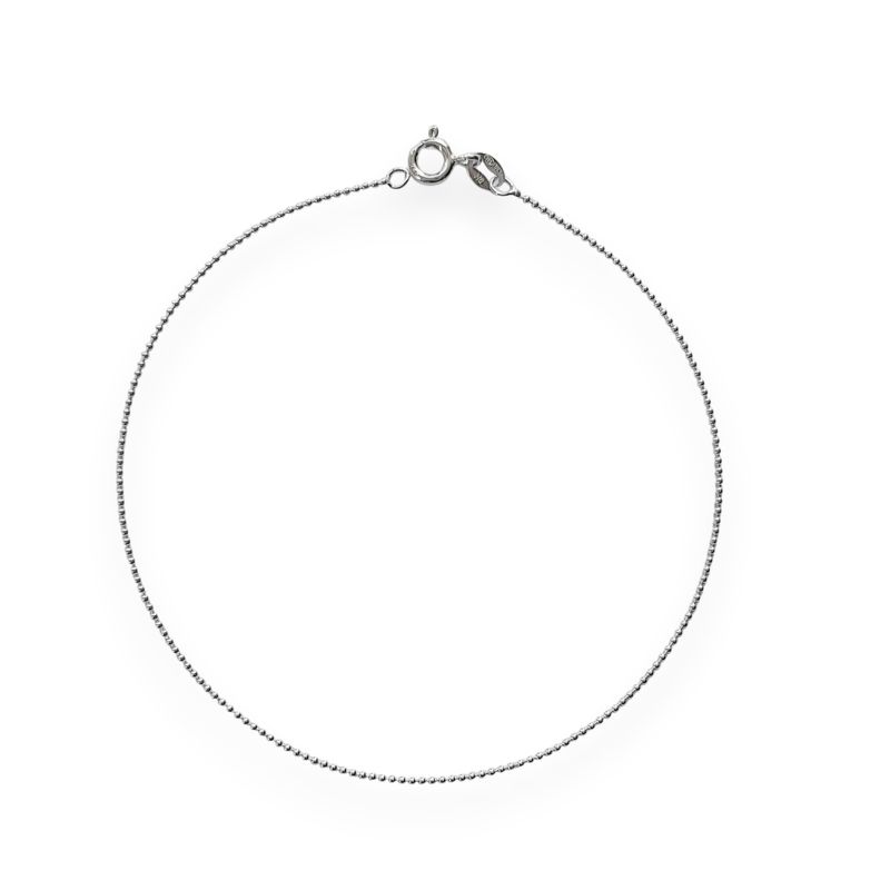 ANDREA COGGIOLA JOYAS - Tobillera Bolitas 24cm Plata Fina 925