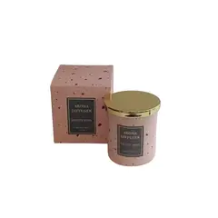 GENERICO - Vela de terrazo de 150g con tapa dorada Fruity Rose