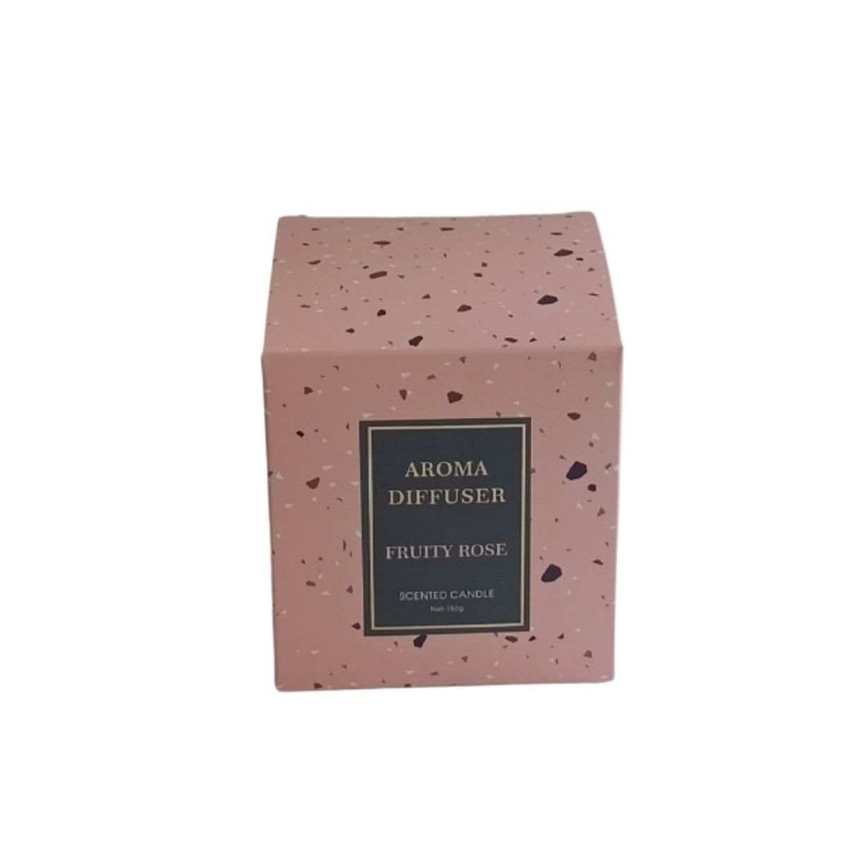 GENERICO - Vela de terrazo de 150g con tapa dorada Fruity Rose