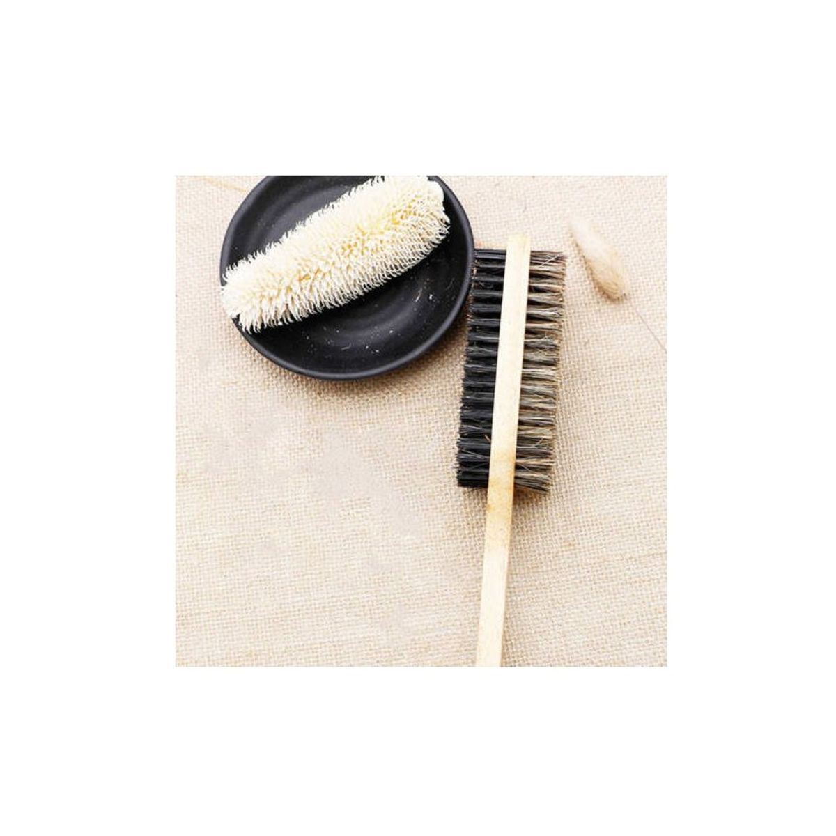 VATYERTY - Cepillo para barbas duras y suaves 100 cerda reforzada.