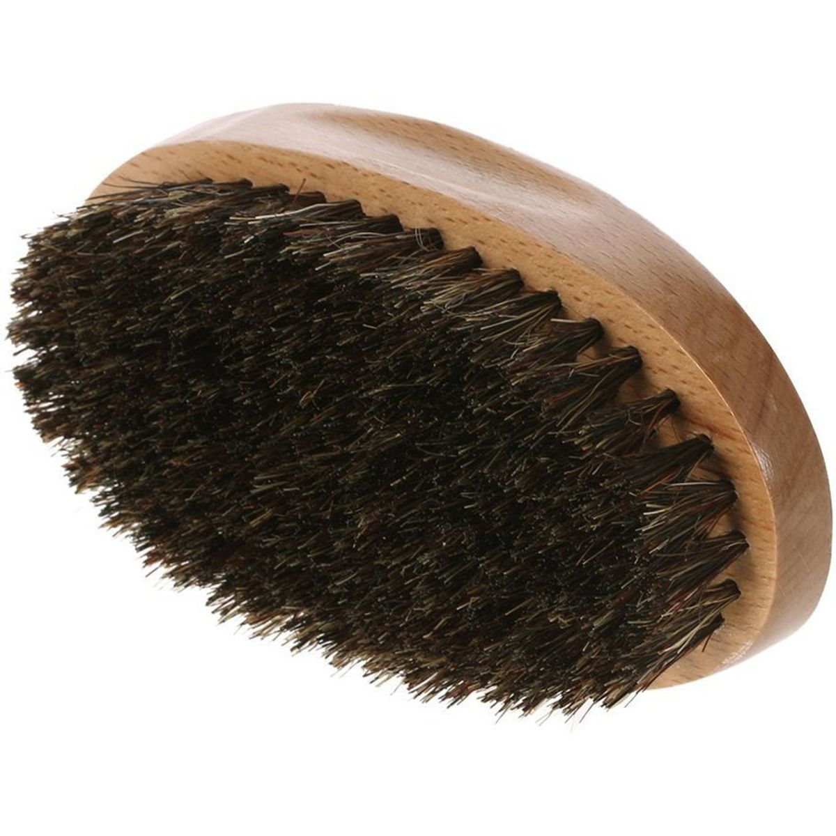 VATYERTY - Cepillo de barba de cerdas de jabalí natural mini bigote.