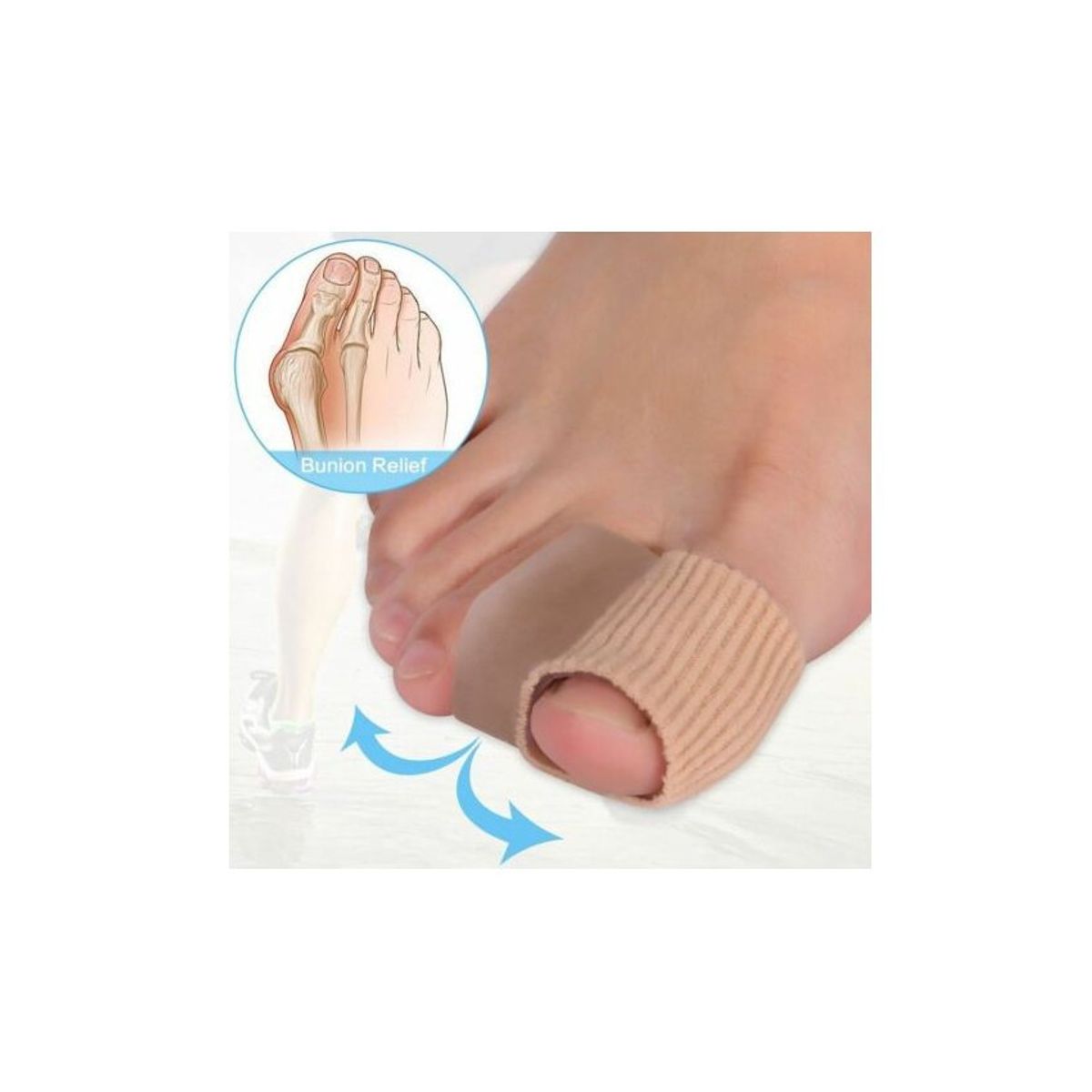 VATYERTY - 1 par de corrector separador de juanetes de dedo..-