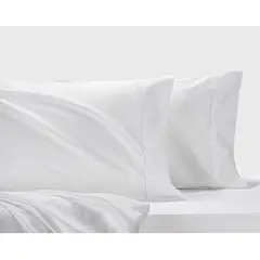 ESSENCE EMPORIUM - Sábanas 100% algodón premium 500 hilos queen blancas